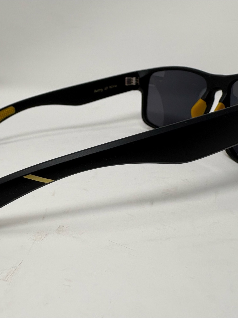 Army of Nine Polarized Sunglasses Black Gold w/ Pouch - Picture 3 of 5